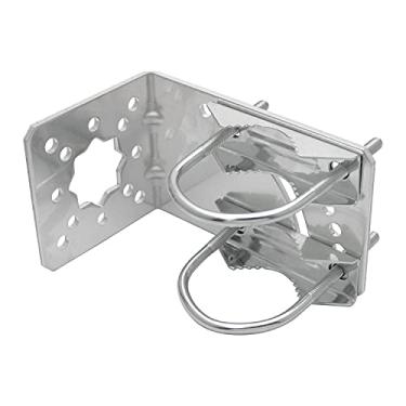 Imagem de DGHAOP Suporte de fixação amplificador de antena de ponte sem fio, braçadeira dupla, suporte de poste de montagem para amplificador de sinal de telefone celular