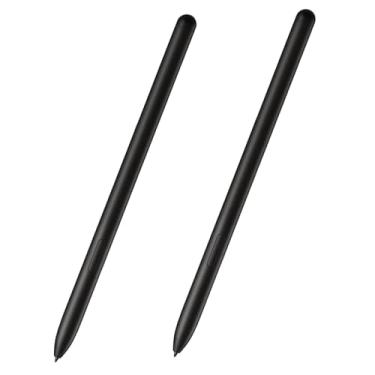 Imagem de Pacote com 2 canetas de substituição para Galaxy Tab S9 Ultra S para Samsung Galaxy Tab S9 Plus Stylus para Samsung Galaxy Tab S9 Pen sem Bluetooth (preto)