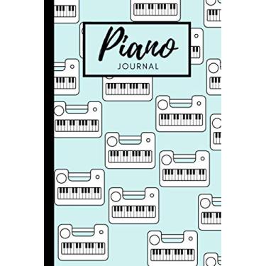 Imagem de Piano Journal: Instrument And Music Themed Notebook/Journal (6" x 9") Light Blue Theme