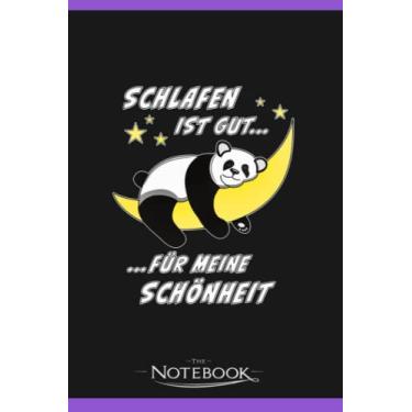 Imagem de Notebook: Panda Bear Sleeping 1: Journal, Diary, Perfect Gifts Matte Finish Cover, 120 Pages Lined 6 x 9 inches