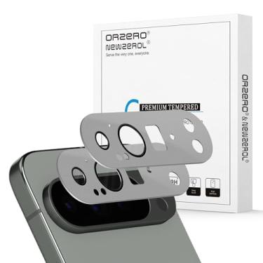 Imagem de Orzero (Pacote com 2) Compatível com protetor de lente de câmera Google Pixel 9 Pro XL, recortes precisos de metal e vidro premium para câmera de alta definição antiarranhões (cinza)