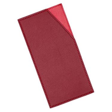 Imagem de XiowDow Envelopes de dinheiro PU couro orçamento envelope porta-cartão de crédito reutilizável clipe de dinheiro para orçamento carteira feminina masculina organizador de cupons de recibo de notas