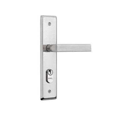 Imagem de Fechadura de banheiro de aço zamac cromada 40mm Fit MZ560N Papaiz