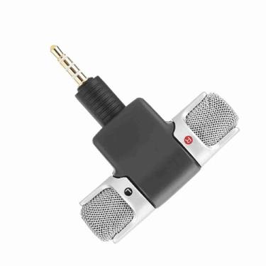 Imagem de Mini Microfone, Microfones Microfone Externo Profissional Com Microfone Externo Com Microfone de Estéreo Digital Mini -MIC de 3,5 Mm para Criador de Conteúdo de Gravação de Vídeo
