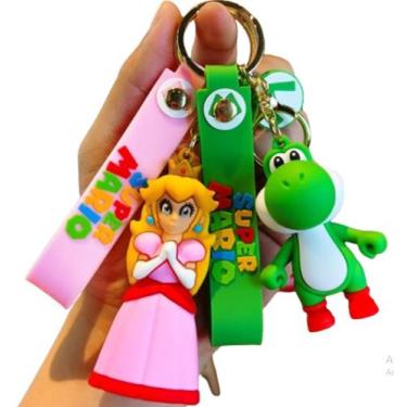 Imagem de Kit Princesa Yoshi Chaveiro Coleção Super Mario Chave Carro - Peanuts