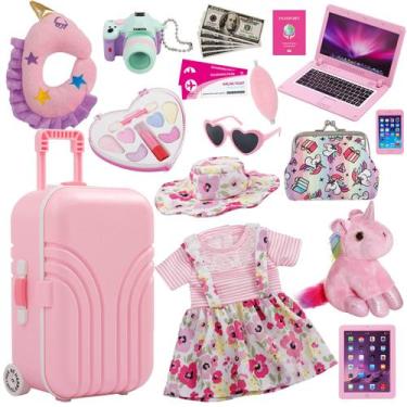 Imagem de Conjunto de Bagagem de Viagem Doll Suitcase Windolls 18" com Acesso
