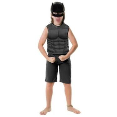 Imagem de Fantasia Infantil Batman Tam P Carnaval Dia Das Bruxas - Toys