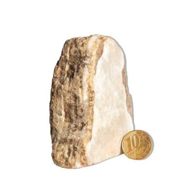 Imagem de 01 Gesso Pedra Bruto Natural 300 a 350g 7 a 13cm Tipo B - CristaisdeCu