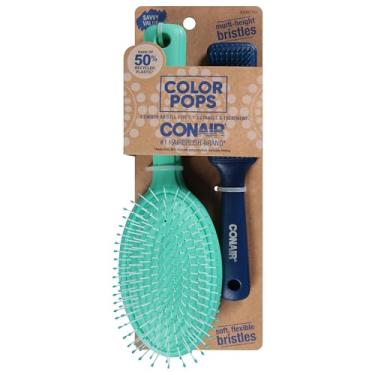 Imagem de Conair, Conjunto de pincéis desembaraçadores Color Pop, 2 unidades