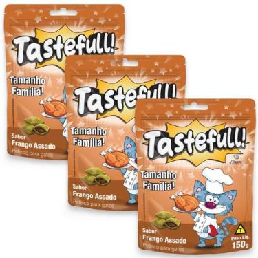 Imagem de Hana Tastefull Para Gatos Sabor Frango 150g Kit 3 Un