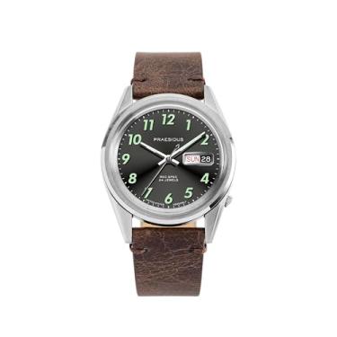 Imagem de  |   - Relógios para homens, Relógios de pulso masculinos - Campo militares - Caixa 38 mm, mostrador OG Sunray, pulseira de couro marrom | Relógio automático, presentes para homens