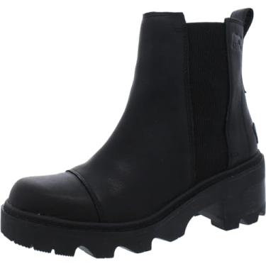 Imagem de SOREL Bota feminina Joan Now Chelsea, Preto/Tawny Buff, 36