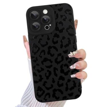 Imagem de TEAUGHT Capa compatível com iPhone 12 Pro Max, estampa fofa de leopardo branco + protetor de tela para pneu à prova de choque, capa de telefone com padrão de chita antiderrapante para meninas e