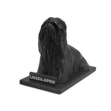 Imagem de Escultura Decorativa Cachorro Lhasa Apso - 3D Think BR, Preto