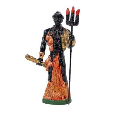 Imagem de Escultura Exú Orixá 17 cm em Resina - Lua Mística - 100% Original - Lo