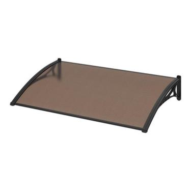 Imagem de Toldo Fixo Porta Janela Policarbonato Fume 1M X 60Cm