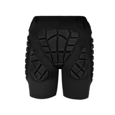 Imagem de Aosekaa Proteção do quadril Shorts acolchoados Protetor de engrenagem Guarda de quadril para proteção de queda para skateboard , L Milk Silk