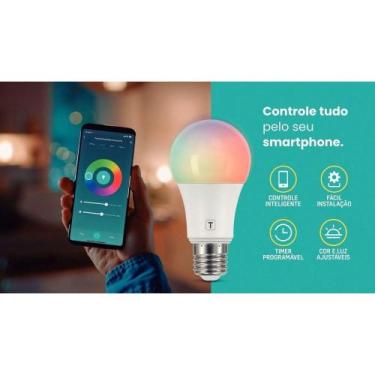 Imagem de Lâmpada De Led Smart Base E27 10 W Bivolt Com 16 Milhões De Cores Rgbw