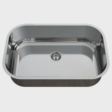 Imagem de Cuba para Cozinha Pia Inox N2 56x35x15cm Alto Brilho com Válvula GhelPlus