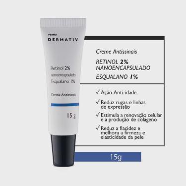 Imagem de Creme anti-idade para área dos olhos retinol 2% + esqualano 1% panvel dermativ 15G