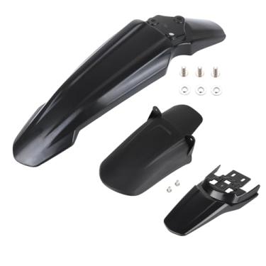 Imagem de HTBCCHB Surron Para-lama dianteiro, para-choque traseiro e para-lama traseiro kit plástico ABS protetor de para-lamas modificado para motocicleta Light Bee Sur Ron S/X Segway X160 / X260 (preto) 3