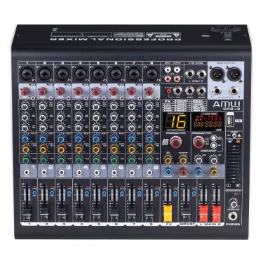 Imagem de Amw CP8 V3 Mesa de Som 8 Canais Efeitos USB Interface Mp3 bt Eq
