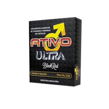 Imagem de Estimulante Masculino Ativo Ultra Black Red em Cápsulas Naturais