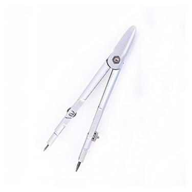 Imagem de Bússola para bússola de matemática geométrica - bússolas de metal + chumbo dois ternos Os estudantes desenho profissional escritório bússolas escola ferramenta de desenho círculo (12 * 1 cm