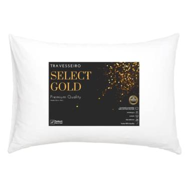 Imagem de Travesseiro TRP Imports Select Gold 100% Algodão Antialérgico Fibra de Silicone