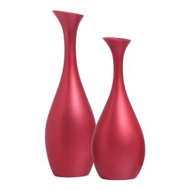 Imagem de Vasos Decorativos de Cerâmica Dupla Vanguard Vermelho Candy
