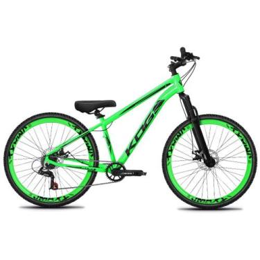 Imagem de Bicicleta Aro 29 KOG 1X7 Tipo Freeride Viking Hupi Gios, Verde, Adesiv