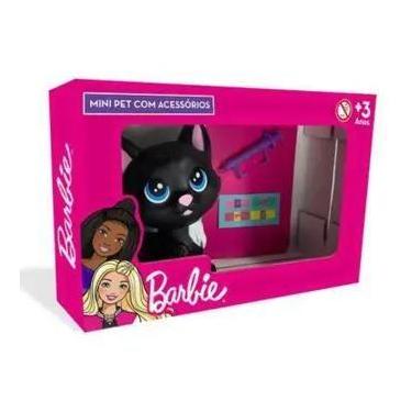 Imagem de Mini Gata Dodoi - Preto - Mini Pets Com Acessórios Da Barbie - Pupee