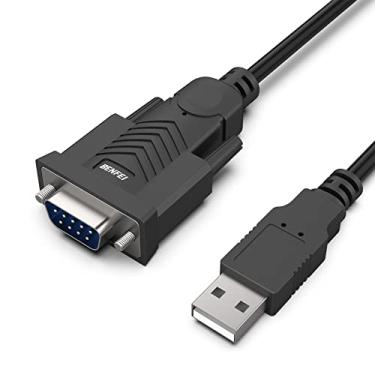 Imagem de Adaptador USB para serial, cabo serial BENFEI USB para RS-232 macho (9 pinos) DB9, Chipset Prolífico, Windows 11/10/8.1/8/7, Mac OS X 10.6 e acima, 1,8 m
