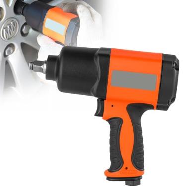Imagem de NVYAZJ Chave de ar de 1/5.1 cm, golpe duplo de martelo de 850 Nm, ajuste de 3 velocidades 7500 RPM, entrada de ar G1/4, pressão de ar de funcionamento de 0,63 MPa para manutenção de reparo de