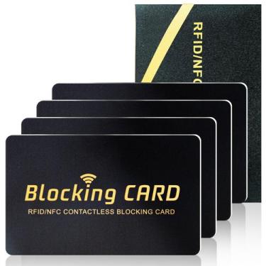 Imagem de Cartão de bloqueio RFID Schembo Crédito de débito NFC sem contato