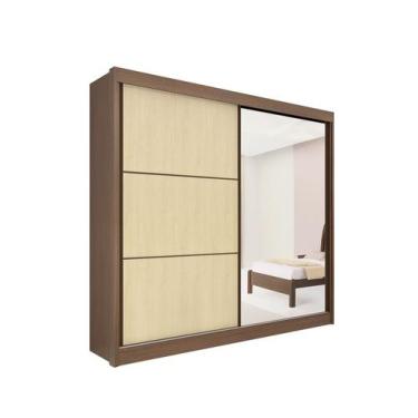 Imagem de Guarda Roupa Titanium 2 Portas 6 Gavetas com Espelho com pés D Doro - 