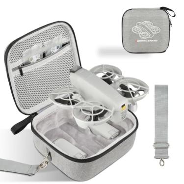 Imagem de GAGITERVR N2 Estojo de transporte pequeno Neo rígido, bolsa de ombro de viagem com forro macio, proteção portátil para drone Dji Neo, até 3 baterias de voo e acessórios, ideal para viagens e