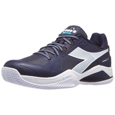 Imagem de Diadora Tênis masculino Blushield Torneo 3 Clay Corsair azul e branco, Azul, 44