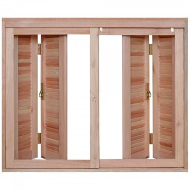 Imagem de Janela com Caixilhos de Correr para Vidros Inteiros e Venezianas Pantográficas