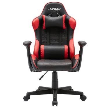 Imagem de Cadeira Gamer Giratória Infantil Stock Car Blume Office Poliuretano (Pu) Preto Vermelho Base Rodizio