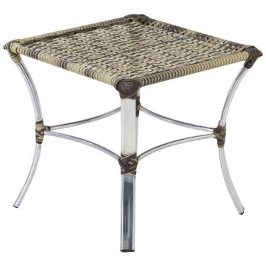Imagem de Mesa De Centro Garden Em Alumínio E Fibra Trama Original Capuccino