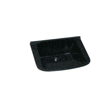 Imagem de Tanque De Lavar Roupa Em Mármore Sintético Granitado 55x41cm Preto