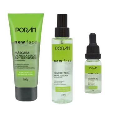 Imagem de Kit Skin Care Tônico + Sérum + Máscara Argila Verde - Porán