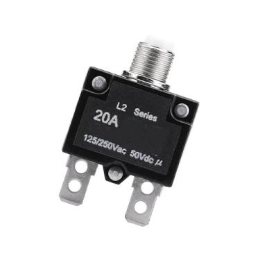 Imagem de 15A, 125/250V CA RESET RESET TERMAIS Sobrecarga Protetor Protetor Disjuntor para Gerador, Proteja a Linha Com Design Compacto, Ideal para Indústria Automotiva, Indústria e do (20a)