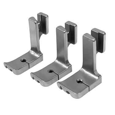 Imagem de Fbshicung Calcador De Debrum Duplo Com Haste Alta 3 Peças #36069Dg Compatível Máquinas Costura Industriais Agulha Única Juki Brother Singer Consew (1/8 + 3/16 1/4)