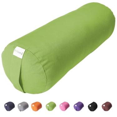 Imagem de Sol Living Almofada De Ioga Para Meditação Restauradora, 100% Algodão, Cilíndrica, Capa Firme E Lavável, Suporte Equilíbrio Posturas Asana