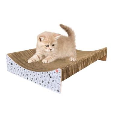 Imagem de Arranhador de Papelão Premium para Gatos Grandes Caminha Reversível