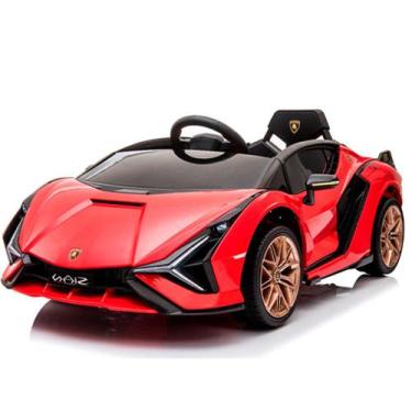 Imagem de Carro Elétrico Infantil Lamborghini Sian 6V BW181BR IMPORTWAY, Vermelh