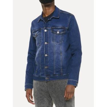 Imagem de Jaqueta Calvin Klein Jeans Trucker Essential Azul Médio, S/P