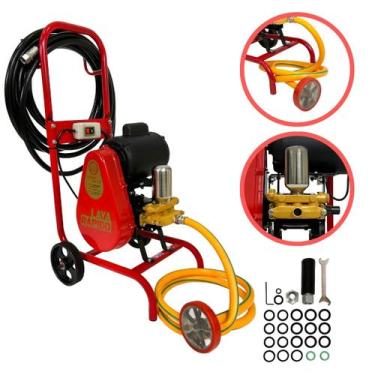 Imagem de Lavadora Pressão Alta Vazão Motor 1cv Profissional Lava Jato Carro Pis